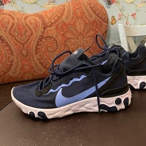 Excellent used condition Nike React Navy/light blue Sz 8.5 women 7 men - 40